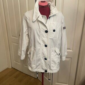 Ralph Lauren White Cotton Womens Jacket, Size  24" + 26 " 1X